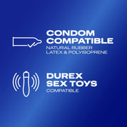 Durex Play Feel Water Based Lube, 250ml, Gentle, pH Friendly, Non Sticky, Non Staining, Unflavoured, Condom & Toy Compatible, Smooth Texture