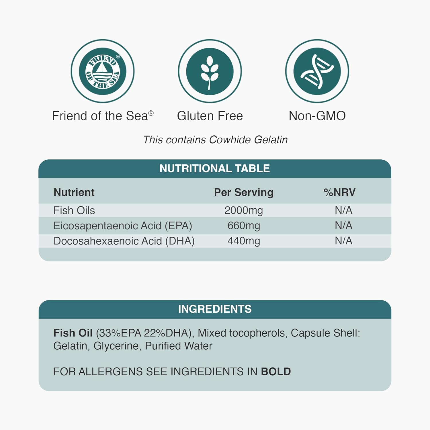 Omega 3 Fish Oil 2000mg