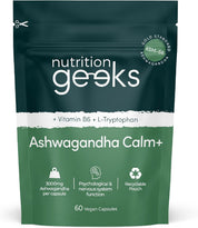 Ashwagandha KSM 66 Complex – 3000mg Enhanced with L-Tryptophan & Vitamin B6 (2 Month Supply) – Ashwagandha High Strength Capsules with 250mg Extract (Not Gummies or Powder) - Vegan, UK Made