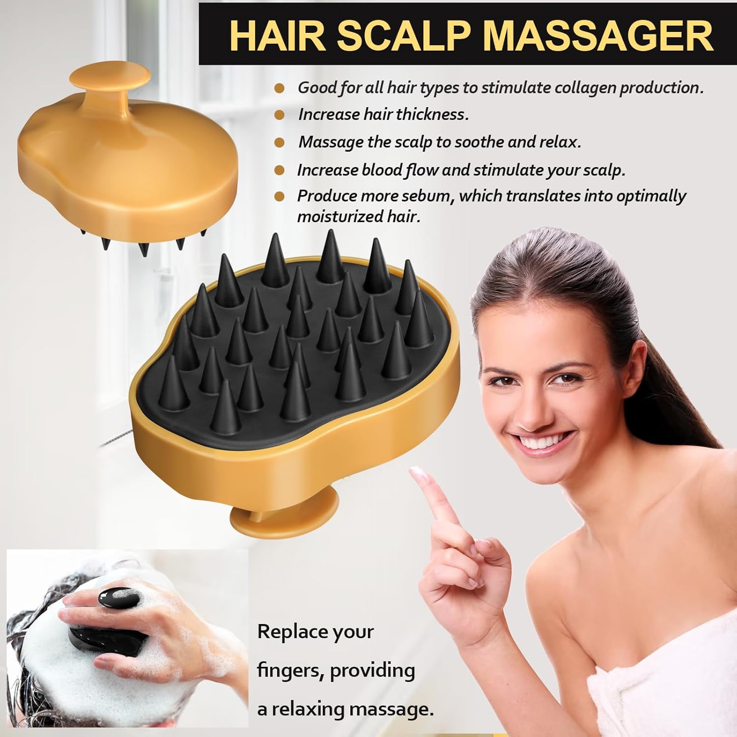 Rosemary Oil for Hair Growth, 120ml Diluted Rosemary Oil Hair Growth Serum with Derma Roller & Scalp Massager Hair Thickening Products Hair Loss Treatment for Men Women, Mens Gift Set