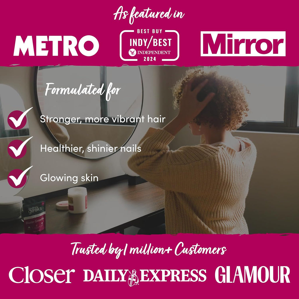 Biotin Hair Growth Supplement - 180 Vegan Tablets