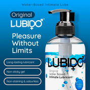 Lubido Original Water Based Lube 250ml | Paraben Free | Intimate Gel | pH Balanced