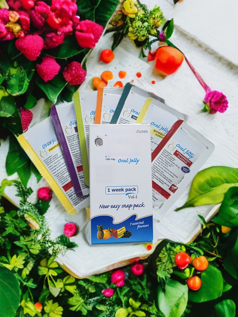 Vital Oral Jelly 100mg – Flavoured Gel for Men – 1 Packs (7 Sachets) | Discreet UK Shipping